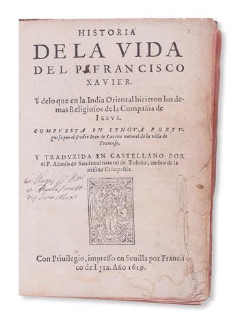 TRAVEL  LUCENA, JOÃO DE. Historia de la Vida del P. Francisco Xavier.  1619